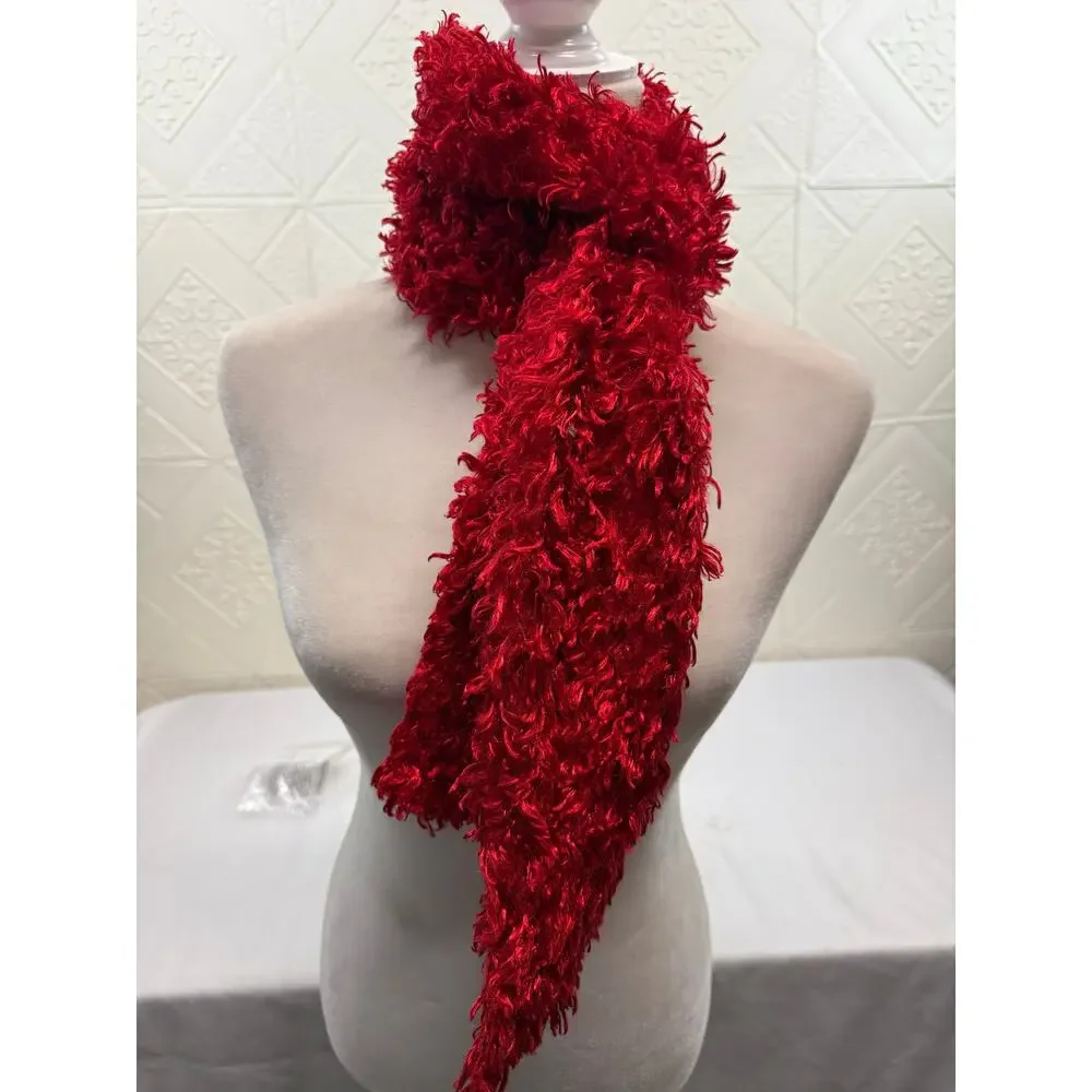 SKU3026 Super Soft Red Fashion Scarf 4